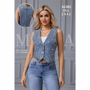 Kamizelka damska jeansowa XS-L