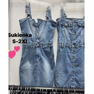 Sukienka jeansowa damska S-2XL