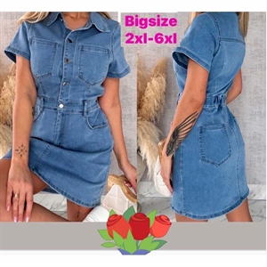 Sukienka jeansowa damska 2XL-6XL