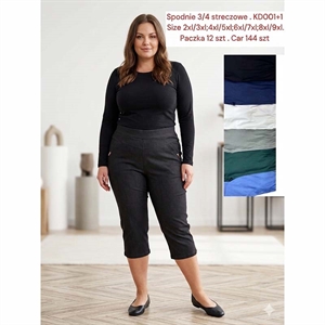 Legginsy krótkie damskie Big Size  2XL/3XL-8XL/9XL