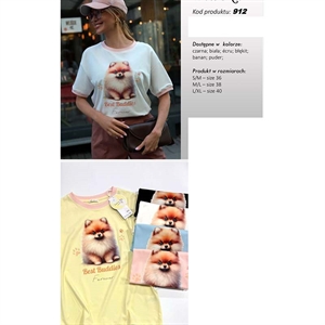 Bluzka damska produkt Polski  S/M-M/L-L/XL(36-38-40)