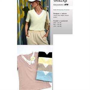 Bluzka damska produkt Polski  S/M-M/L-L/XL(36-38-40)