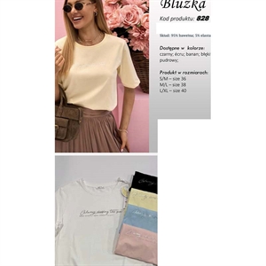Bluzka damska produkt Polski  S/M-M/L-L/XL(36-38-40)