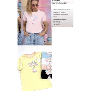Bluzka damska produkt Polski  S/M-M/L-L/XL(36-38-40)