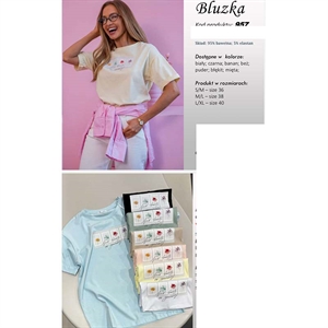 Bluzka damska produkt Polski  S/M-M/L-L/XL(36-38-40)