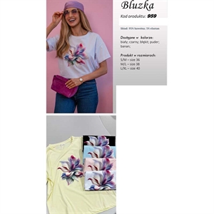 Bluzka damska produkt Polski  S/M-M/L-L/XL(36-38-40)