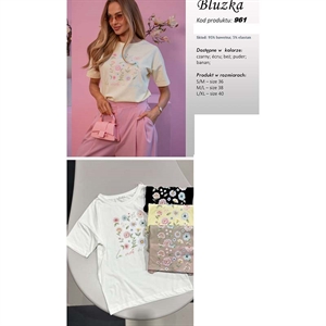 Bluzka damska produkt Polski  S/M-M/L-L/XL(36-38-40)