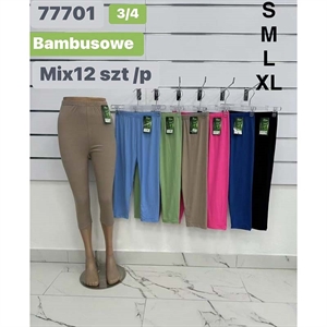 Legginsy bambusowe damskie 3/4  S-XL