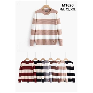Sweter damski okrągły  M/L-XL/2XL