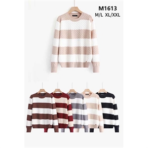 Sweter damski okrągły  M/L-XL/2XL