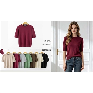 Sweter damski z krótkim rękawem  S/M-L/XL