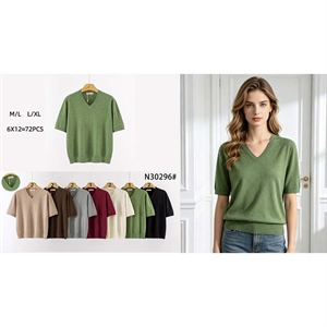 Sweter damski z krótkim rękawem  M/L-L/XL