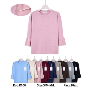 Sweter damski okrągły  S/M-M/L