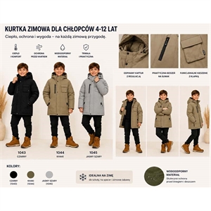 Kurtka zimowa chłopięca  4-12 lat