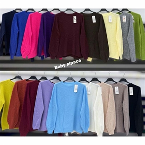 Sweter damski okrągły