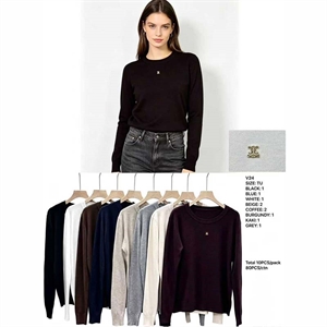 Sweter damski okrągły