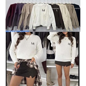 Sweter damski okrągły