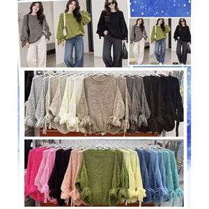 Sweter damski okrągły