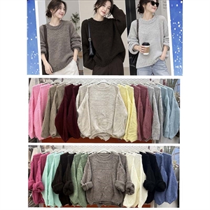 Sweter damski okrągły