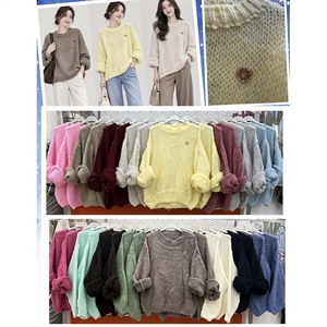Sweter damski okrągły