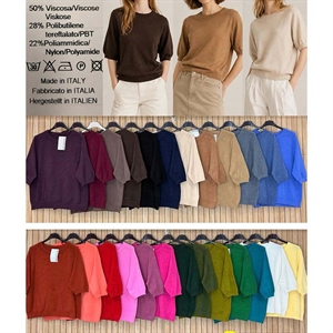 Sweter damski z krótkim rękawem