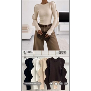 Sweter damski okrągły