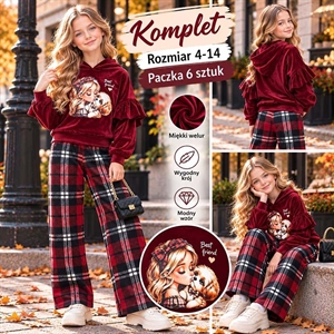 Komplet dziewczęcy 4-14