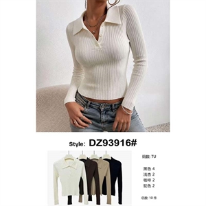 Sweter damski z kołnierzykiem