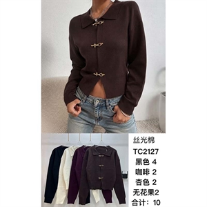 Sweter damski zapinany na guziki