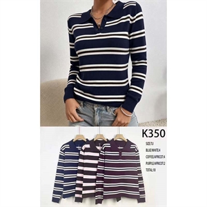 Sweter damski z kołnierzykiem