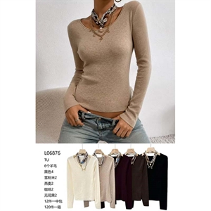 Sweter damski okrągły