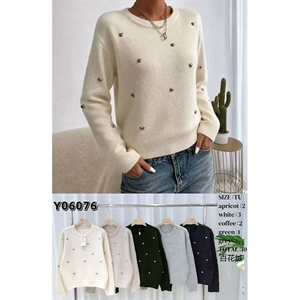 Sweter damski okrągły