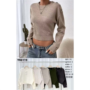 Sweter damski okrągły