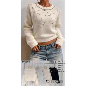 Sweter damski okrągły