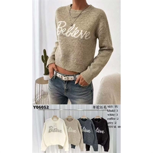 Sweter damski okrągły