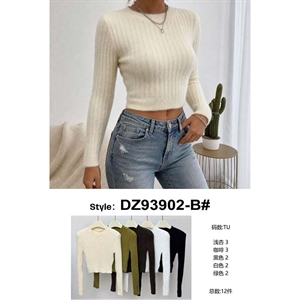 Sweter damski okrągły