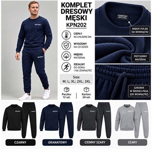 Komplet dresowy męski  M-3XL