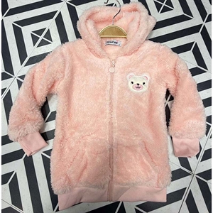 Bluza dziewczęca rozpinana na zamek z kapturem  1-5 lat