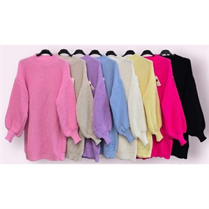 Tunika sweterkowa damska okrągła