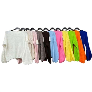 Sweter damski okrągły