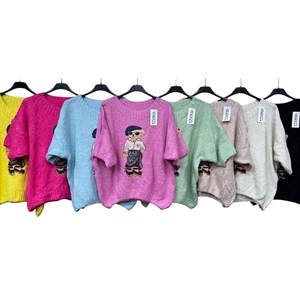 Sweter damski z krótkim rękawem