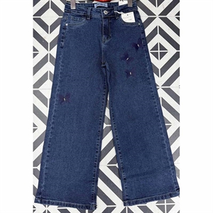 Jeansy szerokie nogawki  134-164