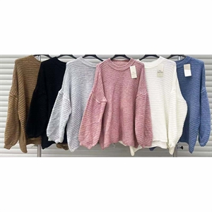 Sweter damski okrągły