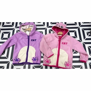 Bluza dziewczęca rozpinana na zamek z kapturem  1-5 lat