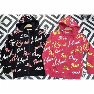 Bluza dziewczęca rozpinana na zamek z kapturem  146-176