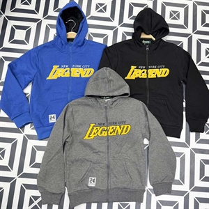 Bluza chłopięca rozpinana na zamek z kapturem  134-164