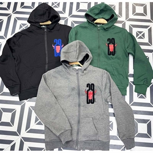 Bluza chłopięca rozpinana na zamek z kapturem  134-164