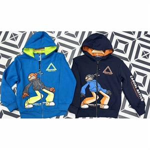 Bluza chłopięca rozpinana na zamek z kapturem  116-146