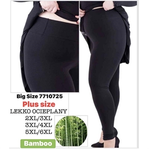 Legginsy lekko ocieplane damskie Big Size  2XL/3XL-5XL/6XL
