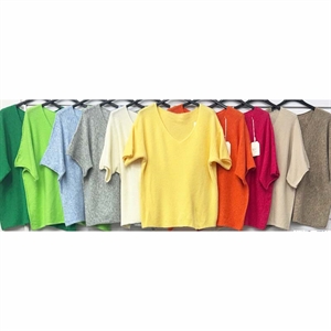 Sweter damski z krótkim rękawem